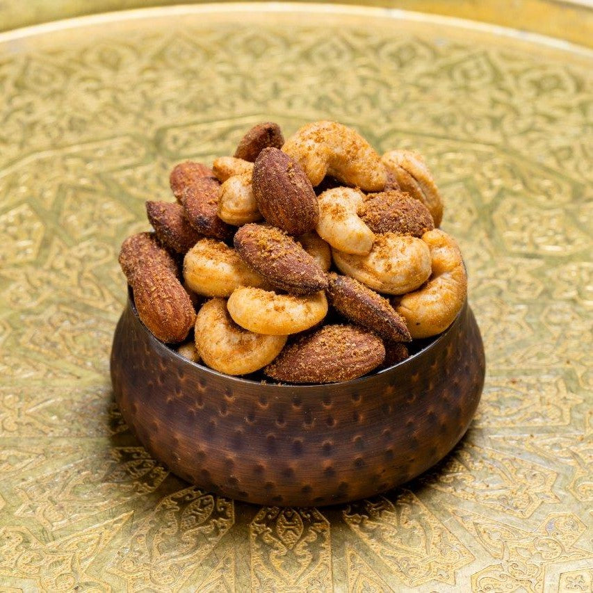 スパイス香るナッツとビールの晩酌セット